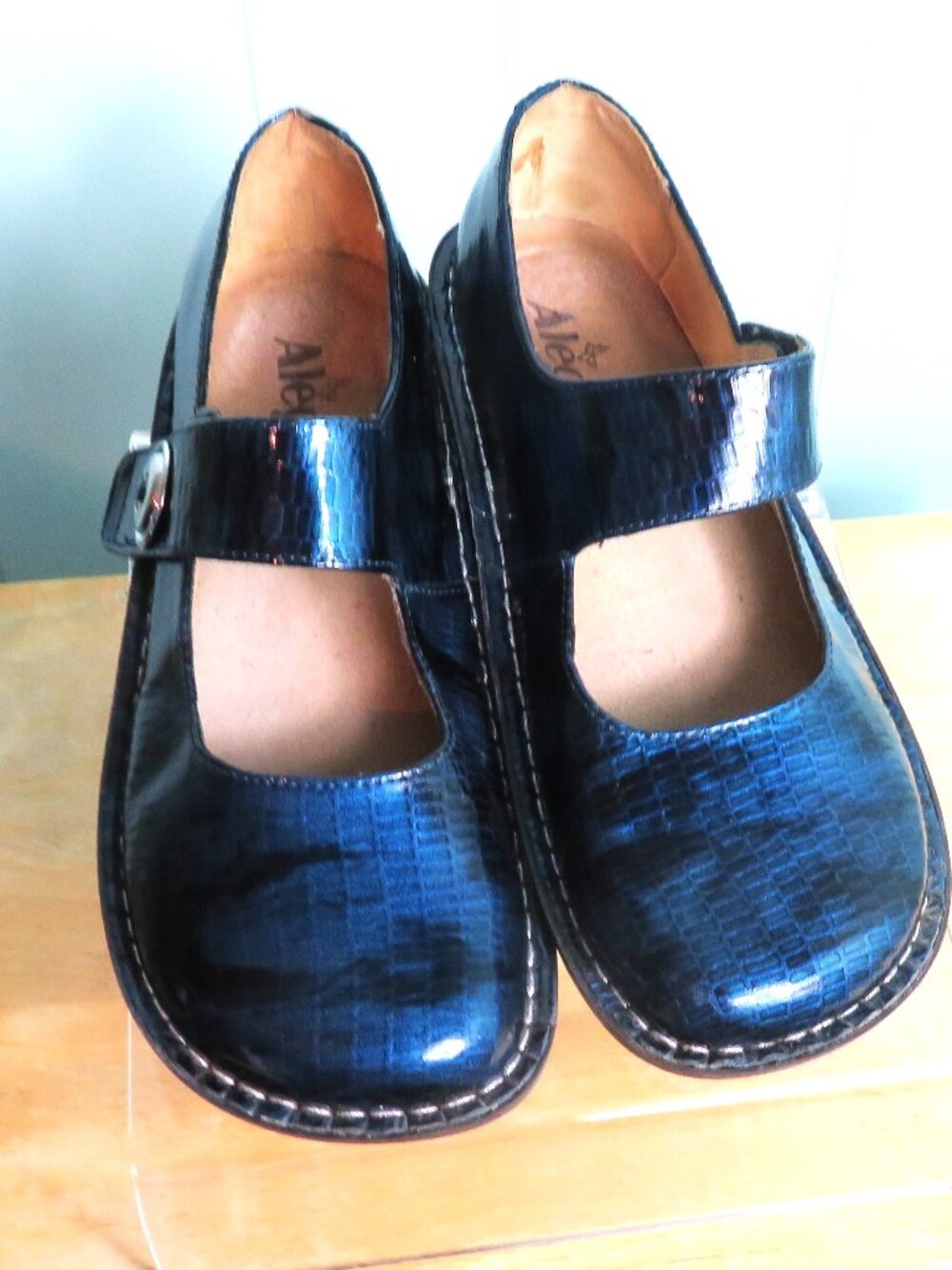 Alegria Leather Mary Jane Shoes Size 7 1/2 (38)